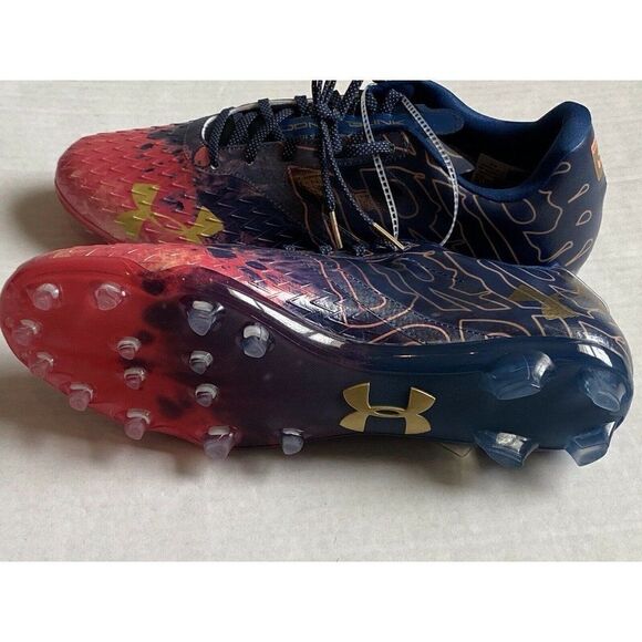 Under Armour Blur LE Drip MC Football Cleats Sz 13 - Picture 8 of 10